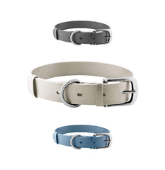 Tuff Pupper Classic collar close-up shows rust-proof brass hardware for durability