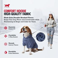 Tuff Pupper hoodie elastic cuffs support mobility while locking warmth in.
