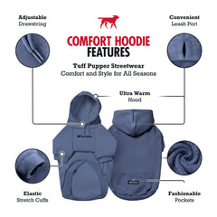 Tuff Pupper hooded design showcased with adjustable drawstrings for added warmth.