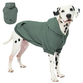 Tuff Pupper dog hoodie teal XL with warm lining for chilly walks