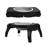 Tuff Pupper elevated dog bowl stand for easier feeding and neck relief.