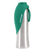 Tuff Pupper PupFlask 40oz bottle with folded cup for on-the-go hydration.