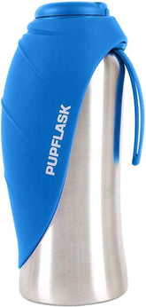 Tuff Pupper PupFlask bottle 27oz side view for travel hydration.