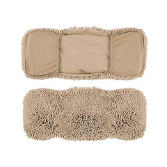 Tuff Pupper Quick Dry Towel laid flat demonstrates 35x15 size for all breeds