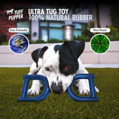 Tuff Pupper SuperChewy Tug Toy closeup of durable rubber material