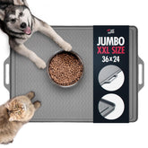 Tuff Pupper XXL dog feeding mat 36x24 keeps meals off the floor.
