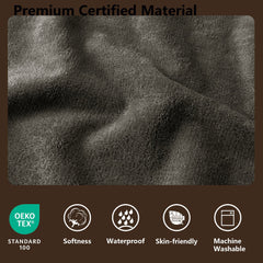 Tuffeel bed king-size back flannel close-up showing warm, soft coverage.