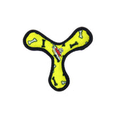 TUFFY Tuffy Jr Bowmerang Yellow Bone front view for small dogs' playtime