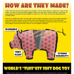 TUFFY Tuffy Jr Bowmerang Yellow Bone machine-washable for easy cleanup