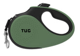 TUG 360° leash green, angle view showing tangle-free control during everyday walks.