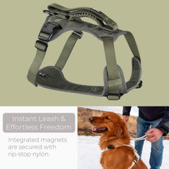 TUG Grab Harness padded-leash-handle close-up highlights comfortable grip in crowds