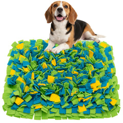 TUKOAW Snuffle Mat dog puzzle interaction boosts mental engagement.