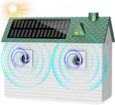 Tuncate anti-barking device outdoor solar front view highlighting weatherproof design and humane barking control