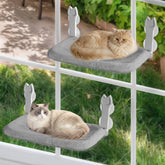 Turbosus cat window perch folded compact saves space for quick setup.