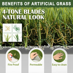 TURF XPRESS realistic grass detail highlighting natural look and paw-friendly feel