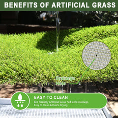 TURF XPRESS drainage holes and drip tray illustrating quick urine drainage