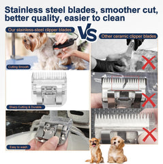 Tutuosto 440C stainless front blade highlighting rust resistance and easy cleaning