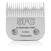 Tutuosto 5FC blade front-view demonstrates compact design for swift grooming.