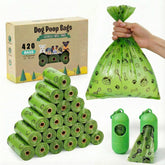 TVOOD dog poop bags rolls provide extra thick leak-proof protection for all-size dogs.