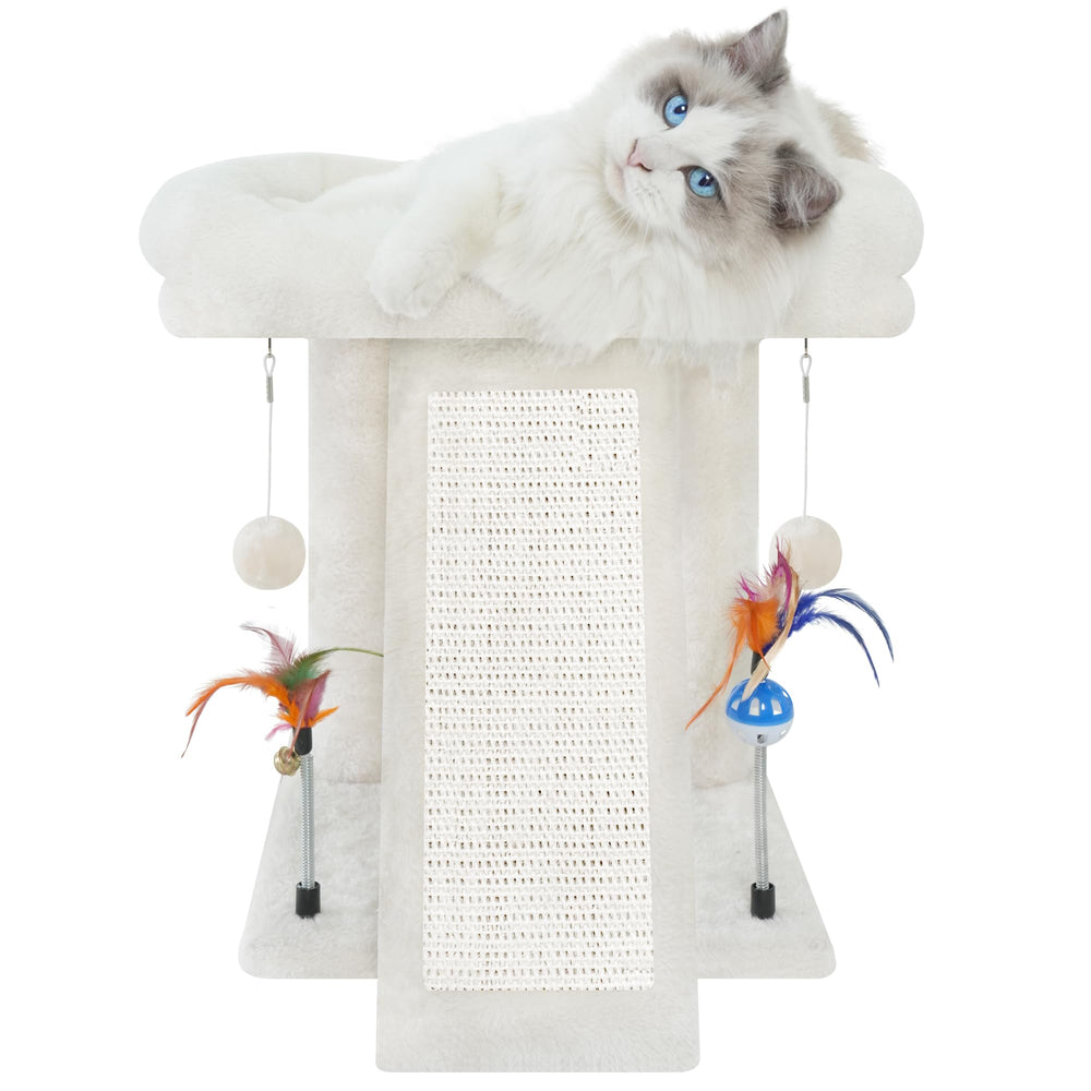 TWDEPART cat tree scratching post with natural sisal for furniture protection.