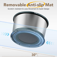 Twinsing anti-slip mat and fixed border prevent sliding and floor dampness.