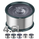 Twinsing large-capacity water bowl demonstrates 4.5L capacity for less frequent refills.
