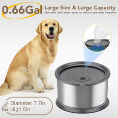 Twinsing no-spill dog water bowl demonstrates splash-proof design to minimize mess.