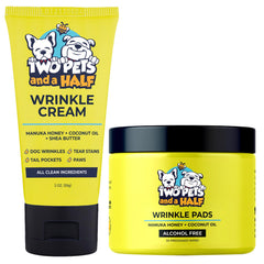 Two Pets and a Half paste for bulldogs wrinkle 2oz bottle for daily wrinkle care.