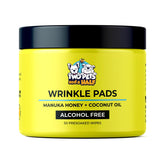 Two Pets and a Half wrinkle wipes packaging shows convenient alcohol-free dog care on the go