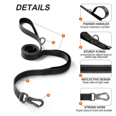 TwoEar soft padded handles offer comfortable grip on longer strolls.