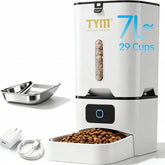 TYM Automatic Cat Feeder front view with 7L capacity for daily meals