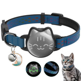Typecase waterproof Airtag collar close-up shows soft microfiber fabric