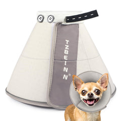 TZBEINN soft small dog cone outer fabric keeps your dog comfortable in all-weather conditions.