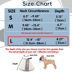 TZBEINN soft dog cone inner EVA lining provides softer resting posture