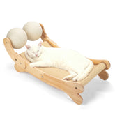 UUig cat scratcher bed with sisal surface for scratching and lounging