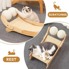 UUig hammock chair setup shows easy assembly for indoor cats