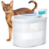 uahpet cat water fountain wireless cordless operation enables flexible placement.