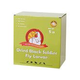 UCM Group 5lb dried BSFL chicken-treat close-up showing calcium-rich nutrition for healthier eggs