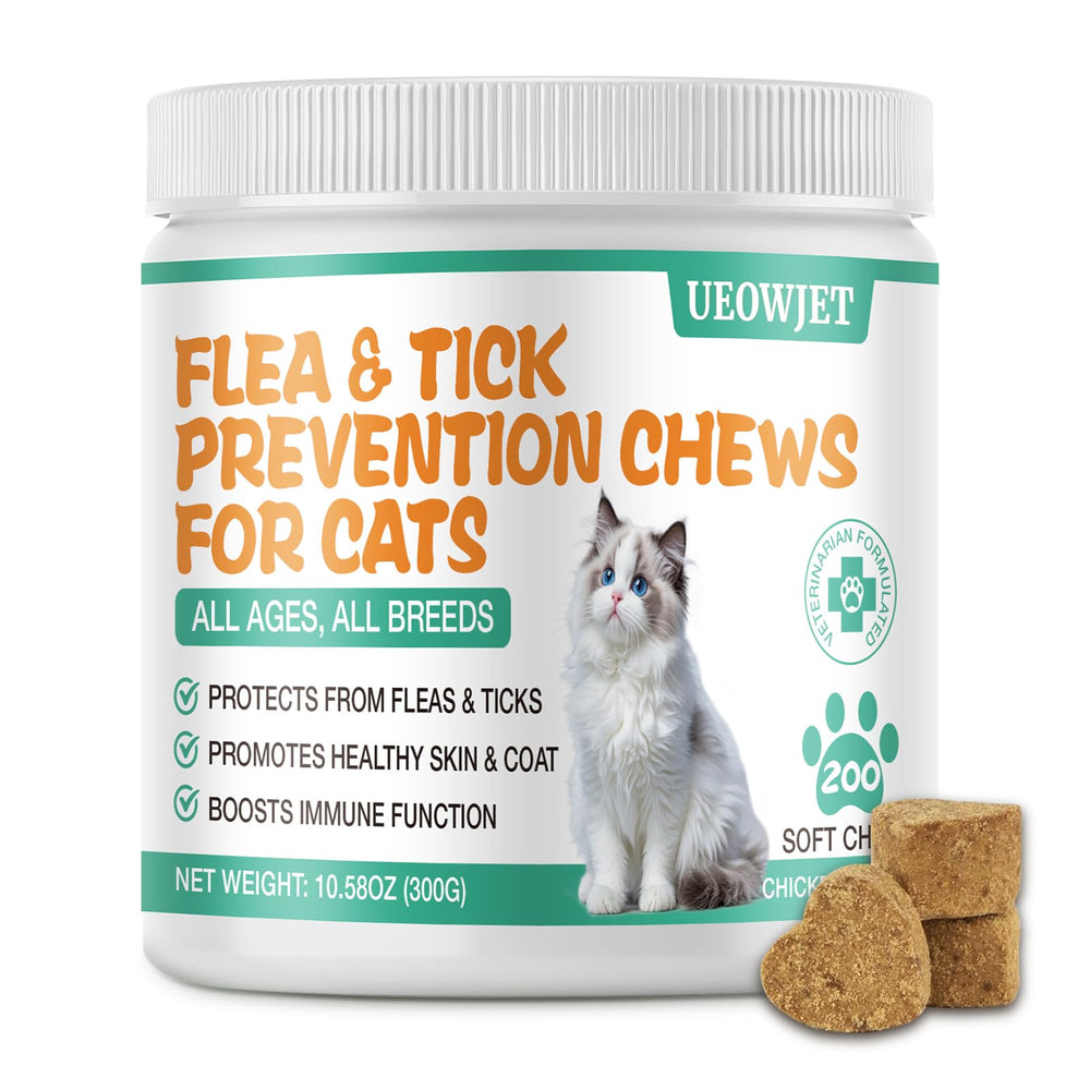 UEOWJET cat flea-tick chews in can promote convenient daily protection for cats