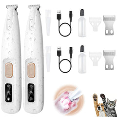 UGDURWP dog paw trimmer with LED light for precise cordless grooming