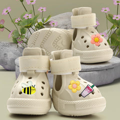 UGRASEA dog boots lightweight smooth fabric for easy wearing.