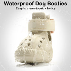 UGRASEA dog boots waterproof-breathable keep paws dry during any weather.