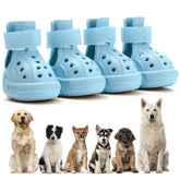 UGRASEA dog shoes blue front view highlights paw protection on hot pavement