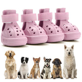 UGRASEA dog shoes pink front view showing paw protection on hot pavement