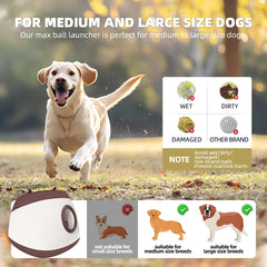 UJQW AutoDog Launcher 6000mAh battery with display supports long, uninterrupted fetch.