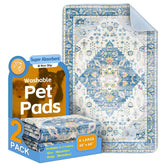 ULIGOTA blue washable pee pad with soft top layer for training and comfort
