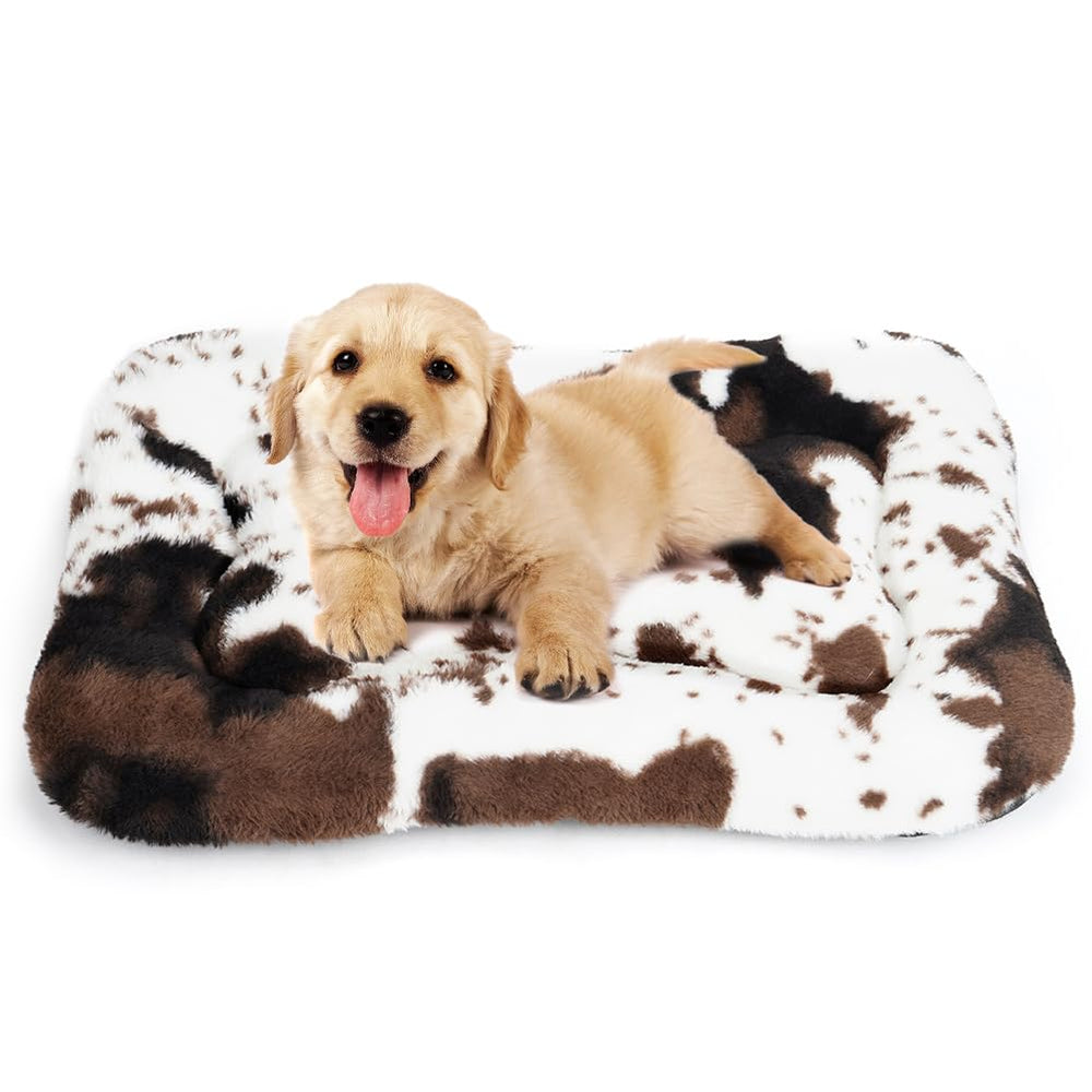 ULIGOTA dog bed crate pad soft texture provides cozy comfort for small dogs.