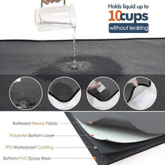 ULIGOTA puppy-whelping-pad-non-slip-back stays put on wood floors during care routines.