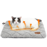 ULIGOTA self-warming mat with soft sherpa top provides cozy naps.