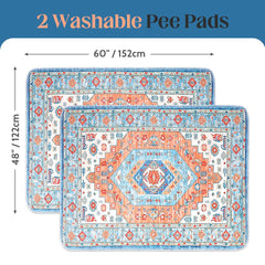 ULIGOTA two-pack puppy training pads shown for versatile home use.